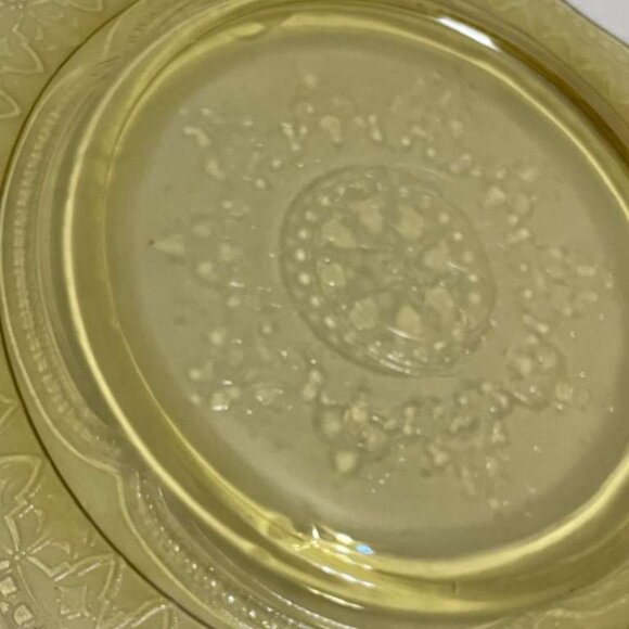 Vintage 1930s Federal Glass Patrician “Spoke” Amber Depression Glass Dinner - Picture 5 of 6